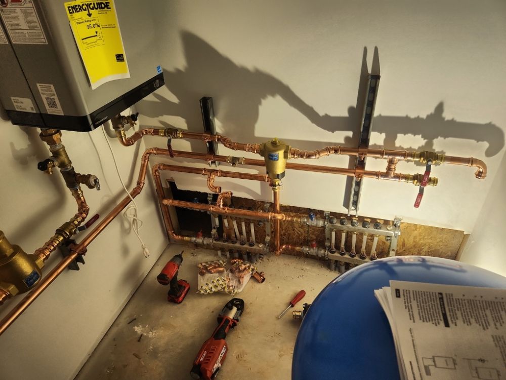 Water line and drain plumbing project near Wayland and Hopkins, MI